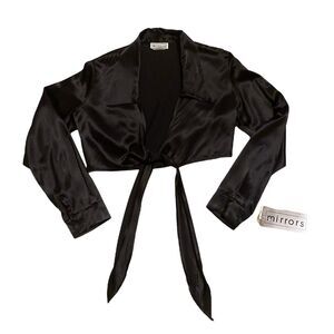 90s 00s grunge minimalist NWT tie blouse